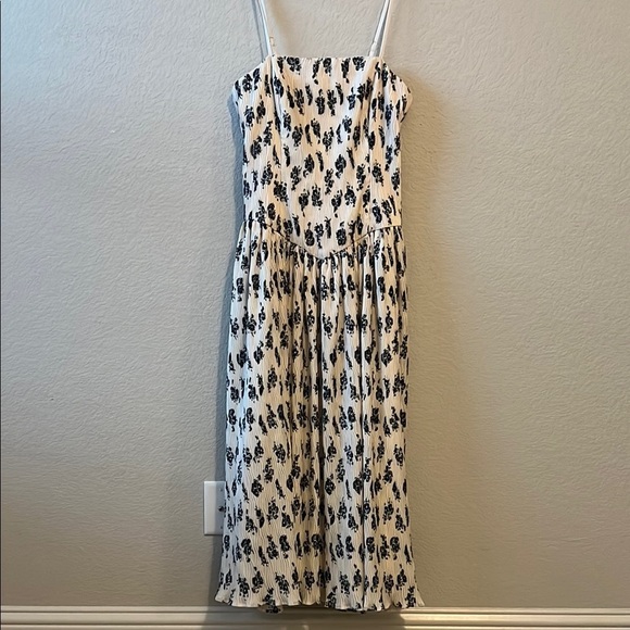 Hutch Drop-Waist Plissé Midi Dress - Picture 1 of 2